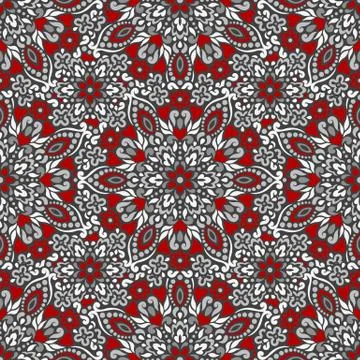 Seamless background with abstract ethnic pattern Stock Illustration