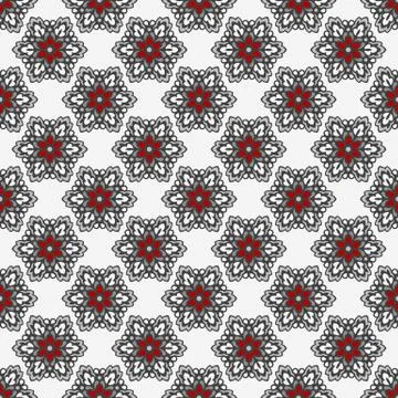 Seamless background with abstract ethnic pattern Stock Illustration