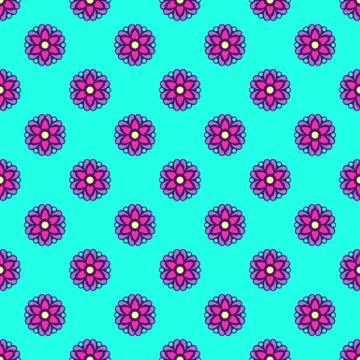 Seamless background with abstract ethnic pattern Stock Illustration
