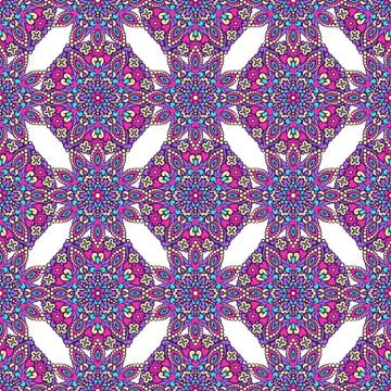 Seamless background with abstract ethnic pattern Stock Illustration