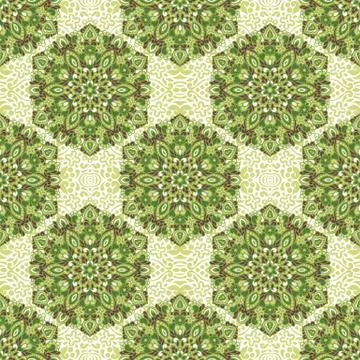 Seamless background with abstract ethnic pattern Stock Illustration