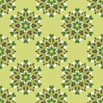 Seamless background with abstract ethnic pattern Stock Illustration