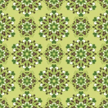 Seamless background with abstract ethnic pattern Stock Illustration