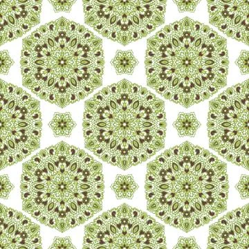 Seamless background with abstract ethnic pattern Stock Illustration