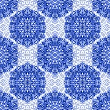 Seamless background with abstract ethnic pattern Stock Illustration