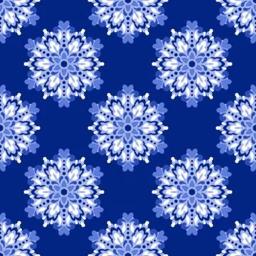 Seamless background with abstract ethnic pattern Stock Illustration