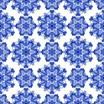 Seamless background with abstract ethnic pattern Stock Illustration