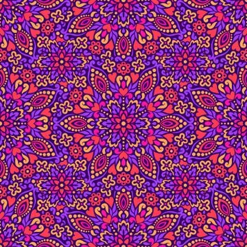 Seamless background with abstract ethnic pattern Stock Illustration