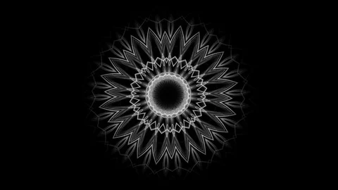 Seamless background of abstract graphic flower (FULL HD) Video stock 80353094