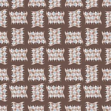 Seamless background with abstract shapes for fabric and other surfaces . Arti Stock Illustration