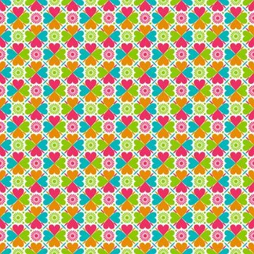 Seamless background in an abstract style Stock Illustration