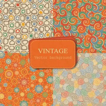 Seamless background in an abstract style Stock Illustration