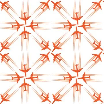 Seamless background with aircrafts Stock-Illustration