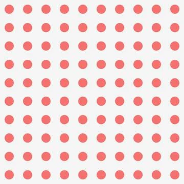 Seamless Background and Red dot pattern vector illustration Stock Illustration