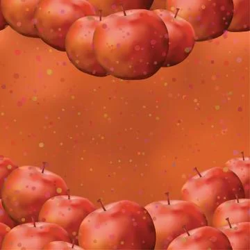 Seamless background, apples Stock Illustration