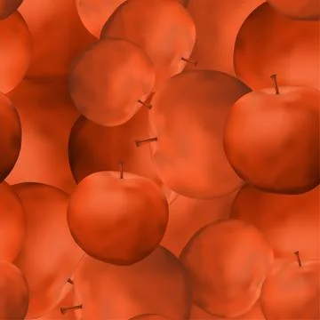 Seamless background, apples Stock Illustration