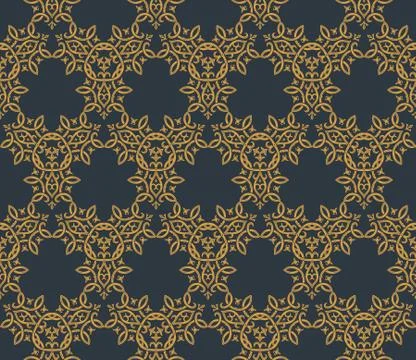 Seamless background in Arabic style Stock Illustration