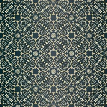 Seamless background in Arabic style Stock Illustration