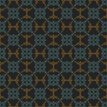 Seamless background in Arabic style Stock Illustration