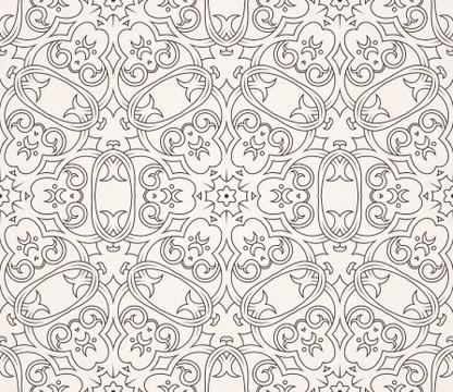 Seamless background in Arabic style Stock Illustration