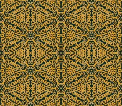 Seamless background in Arabic style Stock Illustration