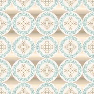 Seamless background in Arabic style Stock Illustration