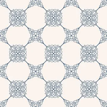 Seamless background in Arabic style Stock Illustration