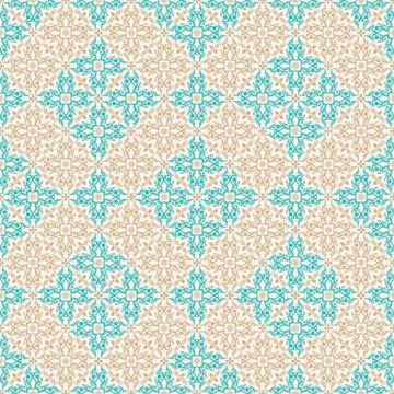 Seamless background in Arabic style Stock Illustration