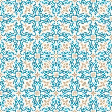 Seamless background in Arabic style Stock Illustration