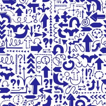 Seamless background of arrows Stock Illustration