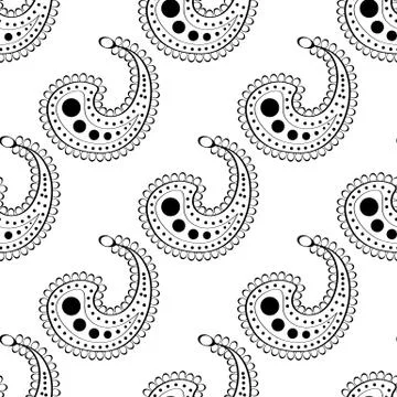 Seamless background in the asian style Stock Illustration