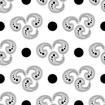 Seamless background in the asian style Stock Illustration