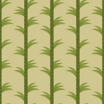 Seamless background with bamboo forest Stock Illustration