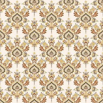 Seamless background baroque style Stock Illustration