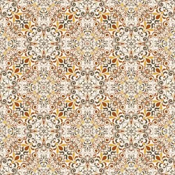 Seamless background baroque style Stock Illustration