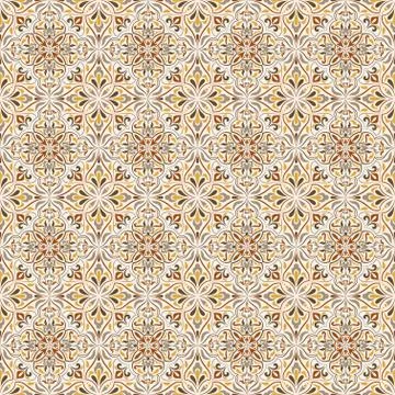 Seamless background baroque style Stock Illustration