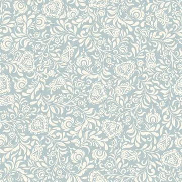 Seamless background baroque style Stock Illustration