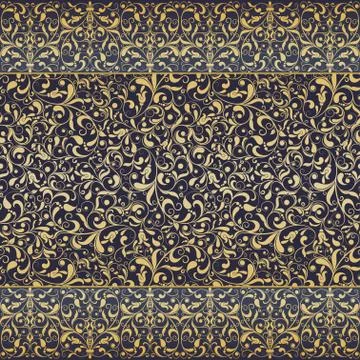 Seamless background baroque style Stock Illustration