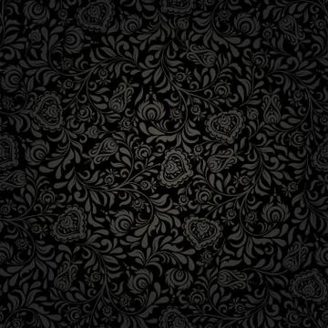 Seamless background baroque style Stock Illustration