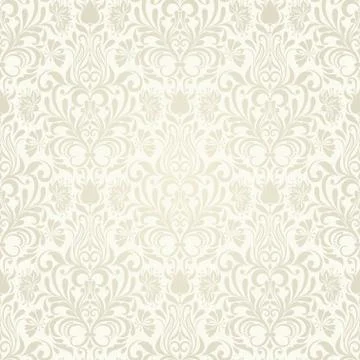 Seamless background baroque style Stock Illustration