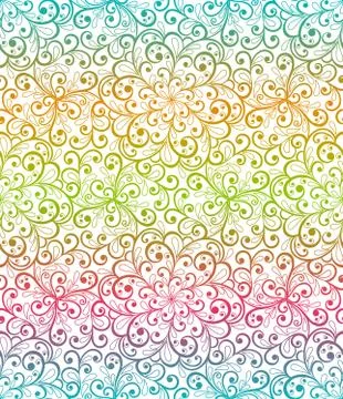 Seamless background baroque style Stock Illustration