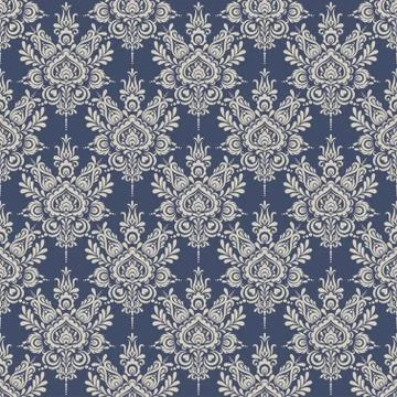 Seamless background baroque style Stock Illustration