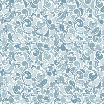 Seamless background baroque style Stock Illustration