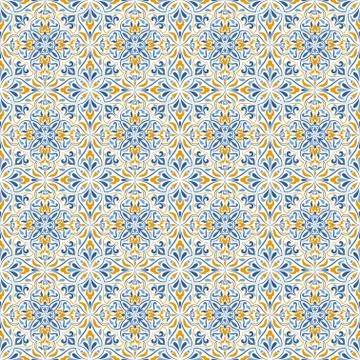 Seamless background baroque style Stock Illustration