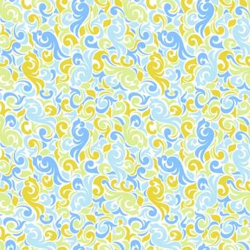 Seamless background baroque style Stock Illustration