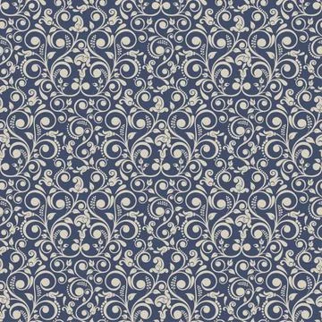 Seamless background baroque style Stock Illustration