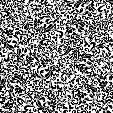 Seamless background baroque style Stock Illustration