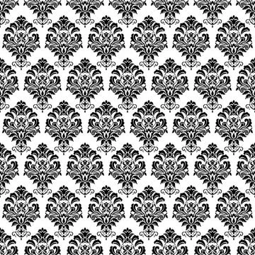 Seamless background baroque style Stock Illustration