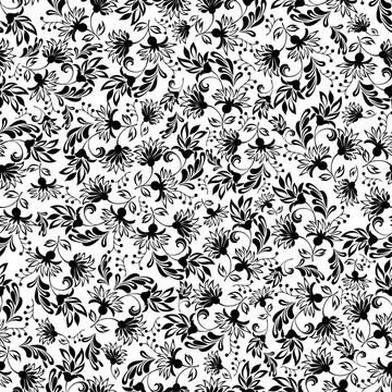 Seamless background baroque style Stock Illustration