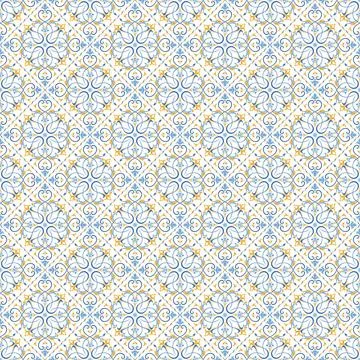 Seamless background baroque style Stock Illustration